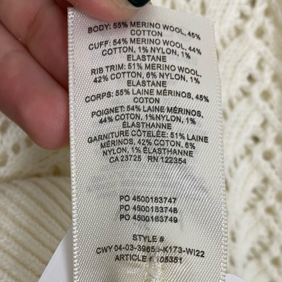 Wilfred | Relaxed Merino Wool London Cardigan in Light Birch Size Medium - Picture 5 of 14